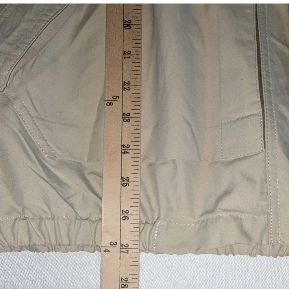 Vintage Mens XL Tan Zip Front Lightweight Windbreaker Bomber Jacket‎ Grandpacore